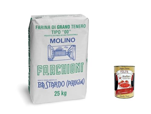 Farchioni Farina di grano tenero “00” nazionale Nationales Weichweizenmehl „00“ 25kg+ Italian Gourmet polpa 400g Farchioni Farina di grano tenero “00” nazionale Nationales Weichweizenmehl „00“ 25kg+ Italian Gourmet polpa 400g von Italian Gourmet E.R.