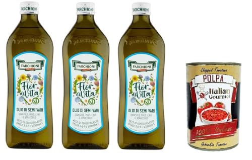 Farchioni Fior Di Vita verschiedene Samenöle Omega 3 6 9 und Vitamin E 3x1lt+ Italian Gourmet Polpa di Pomodoro 400g Farchioni Fior Di Vita verschiedene Samenöle Omega 3 6 9 und Vitamin E 3x1lt+ Italian Gourmet Polpa di Pomodoro 400g von Italian Gourmet E.R.