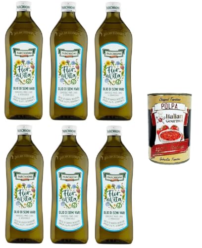 Farchioni Fior Di Vita verschiedene Samenöle Omega 3 6 9 und Vitamin E 6x1lt+ Italian Gourmet Polpa di Pomodoro 400g Farchioni Fior Di Vita verschiedene Samenöle Omega 3 6 9 und Vitamin E 6x1lt+ Italian Gourmet Polpa di Pomodoro 400g von Italian Gourmet E.R.