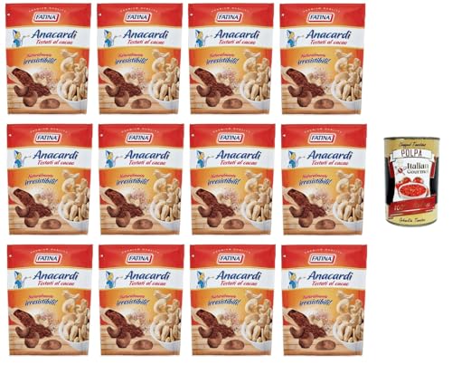 Fatina- Anacardi Tostati al Cacao Geröstete Cashewnüsse mit Kakao 12x 130gr + Italian Gourmet polpa 400g Fatina- Anacardi Tostati al Cacao Geröstete Cashewnüsse mit Kakao 12x 130gr + Italian Gourmet polpa 400g von Italian Gourmet E.R.