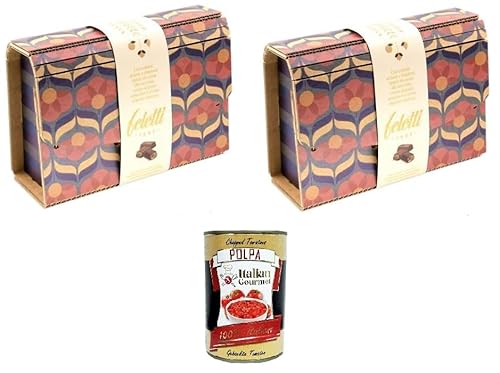 Feletti Pralinen Scatola regalo Pochette Grace Pochette Grace-Geschenkbox 2x250gr + Italian Gourmet polpa 400g Feletti Pralinen Scatola regalo Pochette Grace Pochette Grace-Geschenkbox 2x250gr + Italian Gourmet polpa 400g von Italian Gourmet E.R.