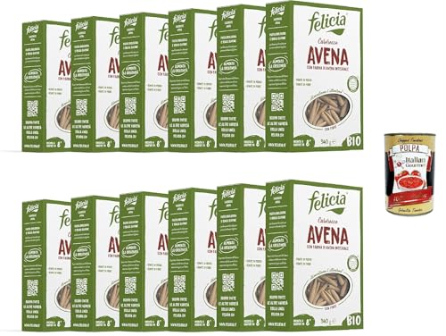 Felicia, Casarecce mit ganzem Haferhafer, Pasta mit ganzem Hafermehl, reichhaltige Eisen- und Faserquelle, der zarte Geschmack ermöglicht mehrere Kombinationen,12x 320g+ Italian Gourmet polpa 400g Felicia, Casarecce mit ganzem Haferhafer, Pasta mit ganzem Hafermehl, reichhaltige Eisen- und Faserquelle, der zarte Geschmack ermöglicht mehrere Kombinationen,12x 320g+ Italian Gourmet polpa 400g von Italian Gourmet E.R.