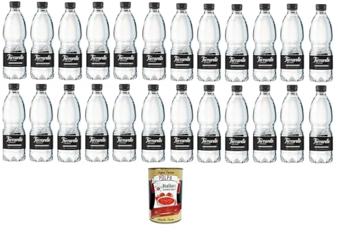 Ferrarelle Maxima Sparkling Water, 24x50cl PET Sprudel Natürliches Mineralwasser flaschen + Italian Gourmet Polpa 400g Ferrarelle Maxima Sparkling Water, 24x50cl PET Sprudel Natürliches Mineralwasser flaschen + Italian Gourmet Polpa 400g von Italian Gourmet E.R.