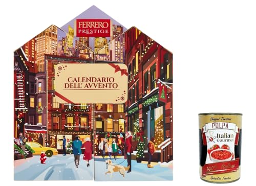 Ferrero Prestige - Adventskalender, 25 Spezialitäten, Ferrero Rocher, KÜSSCHEN CLASSICO, MON CHÉRI, Weihnachtsgeschenke, 250g + Italian Gourme polpa 400g Ferrero Prestige - Adventskalender, 25 Spezialitäten, Ferrero Rocher, KÜSSCHEN CLASSICO, MON CHÉRI, Weihnachtsgeschenke, 250g + Italian Gourme polpa 400g von Italian Gourmet E.R.