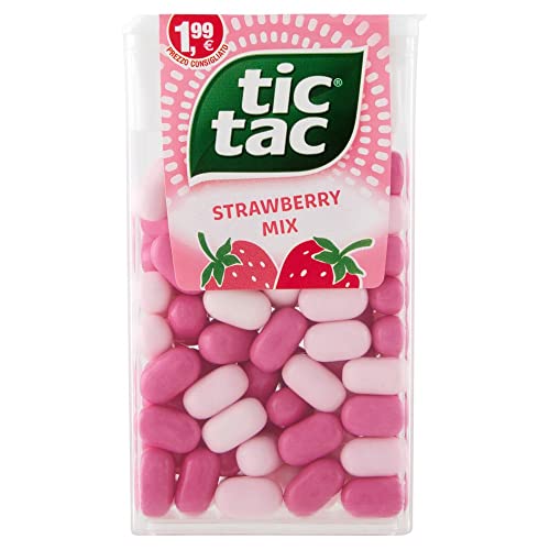 Ferrero tic tac strawberry mix – Dragees mit Erdbeergeschmack – 10 x 49 g Packungen von Italian Gourmet E.R.