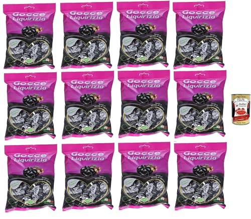 Fida, Gocce di liquirizia, Lakritze gefüllt Harte Süßigkeiten, bonbons, lollies, 12x 200g + Italian Gourmet polpa 400g Fida, Gocce di liquirizia, Lakritze gefüllt Harte Süßigkeiten, bonbons, lollies, 12x 200g + Italian Gourmet polpa 400g von Italian Gourmet E.R.