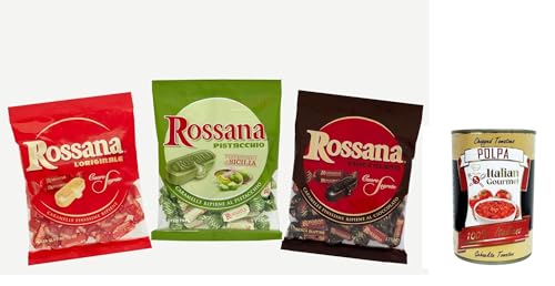 Fida, Rossana Tris con Ripieno Classico, al Pistacchio e al Cioccolato, Trio mit klassischer Füllung, Pistazie und Schokolade + Italian Gourmet polpa 400g von Italian Gourmet E.R.