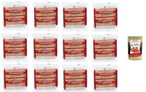 Fiorentini Croccantini di Sesamo Sesam Croccantini 12x 120gr + Italian Gourmet polpa 400g Fiorentini Croccantini di Sesamo Sesam Croccantini 12x 120gr + Italian Gourmet polpa 400g von Italian Gourmet E.R.