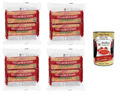 Fiorentini Croccantini di Sesamo Sesam Croccantini 4x 120gr + Italian Gourmet polpa 400g Fiorentini Croccantini di Sesamo Sesam Croccantini 4x 120gr + Italian Gourmet polpa 400g von Italian Gourmet E.R.