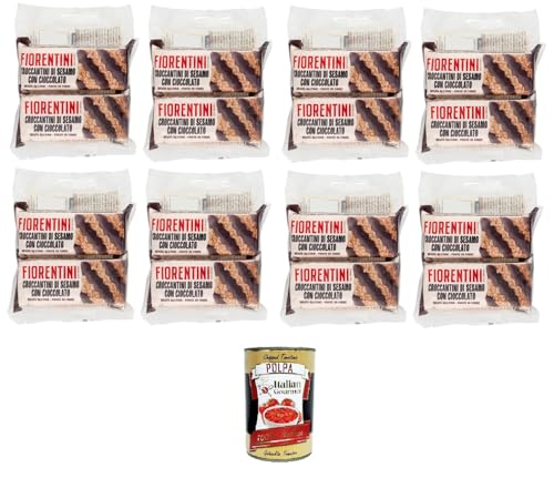 Fiorentini Croccantini di Sesamo con Cioccolato Sesam-Crunchies mit Schokolade 8x 120gr + Italian Gourmet polpa 400g Fiorentini Croccantini di Sesamo con Cioccolato Sesam-Crunchies mit Schokolade 8x 120gr + Italian Gourmet polpa 400g von Italian Gourmet E.R.