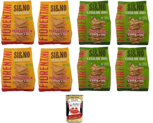 Fiorentini SI & No Multipack testpaket 4x Maiskekse mit Hülsenfrüchten 100gr 4x Mini-Maiskuchen 120gr + Italian Gourmet polpa 400g Fiorentini SI & No Multipack testpaket 4x Maiskekse mit Hülsenfrüchten 100gr 4x Mini-Maiskuchen 120gr + Italian Gourmet polpa 400g von Italian Gourmet E.R.