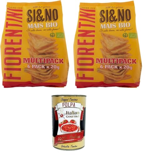 Fiorentini Si & No Mini Gallette di Mais Mini-Maiskuchen 2x120gr + Italian Gourmet polpa 400g Fiorentini Si & No Mini Gallette di Mais Mini-Maiskuchen 2x120gr + Italian Gourmet polpa 400g von Italian Gourmet E.R.