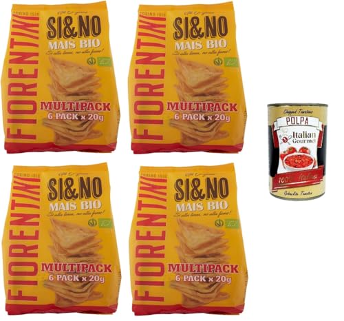 Fiorentini Si & No Mini Gallette di Mais Mini-Maiskuchen 4x120gr + Italian Gourmet polpa 400g Fiorentini Si & No Mini Gallette di Mais Mini-Maiskuchen 4x120gr + Italian Gourmet polpa 400g von Italian Gourmet E.R.