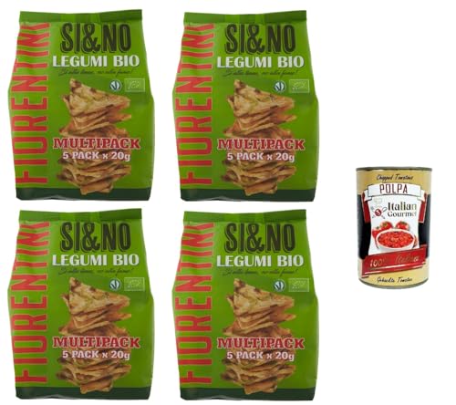 Fiorentini Si & No Mini gallette di mais con legumi Mini-Maiskekse mit Hülsenfrüchten 4x100gr + Italian Gourmet polpa 400g Fiorentini Si & No Mini gallette di mais con legumi Mini-Maiskekse mit Hülsenfrüchten 4x100gr + Italian Gourmet polpa 400g von Italian Gourmet E.R.