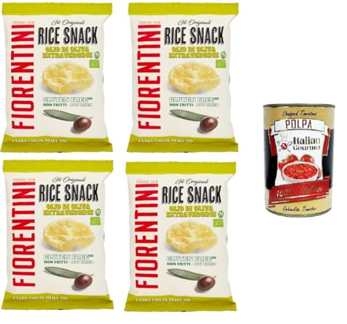 Fiorentini gli Originali Rice Snack Olio di Oliva Extravergine the Original Rice Snack Natives Olivenöl Extra 4x40 g+ Italian Gourmet polpa 400g Fiorentini gli Originali Rice Snack Olio di Oliva Extravergine the Original Rice Snack Natives Olivenöl Extra 4x40 g+ Italian Gourmet polpa 400g von Italian Gourmet E.R.
