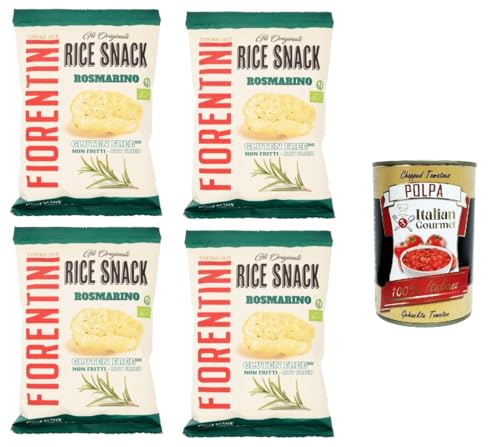 Fiorentini gli Originali Rice Snack Rosmarino the Originals Reissnack Rosmarin 4x 40 g+ Italian Gourmet polpa 400g Fiorentini gli Originali Rice Snack Rosmarino the Originals Reissnack Rosmarin 4x 40 g+ Italian Gourmet polpa 400g von Italian Gourmet E.R.
