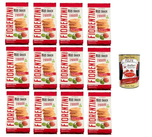 Fiorentini the Originals Maissnack Tomate & Basilikum 12 x 50 g+ Italian Gourmet polpa 400g Fiorentini the Originals Maissnack Tomate & Basilikum 12 x 50 g+ Italian Gourmet polpa 400g von Italian Gourmet E.R.