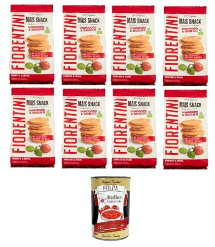 Fiorentini the Originals Maissnack Tomate & Basilikum 8 x 50 g+ Italian Gourmet polpa 400g Fiorentini the Originals Maissnack Tomate & Basilikum 8 x 50 g+ Italian Gourmet polpa 400g von Italian Gourmet E.R.