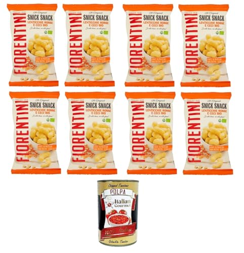 Fiorentini the Originals Snick Snack Lenticchie Rosse e Ceci Rote Linsen und Kichererbsen 8 x 45 g+ Italian Gourmet polpa 400g Fiorentini the Originals Snick Snack Lenticchie Rosse e Ceci Rote Linsen und Kichererbsen 8 x 45 g+ Italian Gourmet polpa 400g von Italian Gourmet E.R.