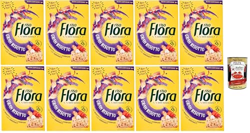 Flora Riso Gran Risotto, 100 % italienischer Reis, Italian rice, 10x 1000g + Italian Gourmet polpa 400g Flora Riso Gran Risotto, 100 % italienischer Reis, Italian rice, 10x 1000g + Italian Gourmet polpa 400g von Italian Gourmet E.R.