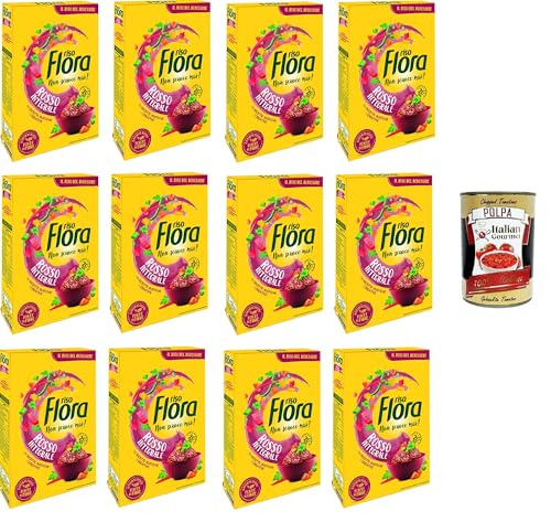 Flora Riso rosso Integrale Roter Vollkornreis Ideal für alle Rezepte 12x500gr +Italian Gourmet polpa 400g Flora Riso rosso Integrale Roter Vollkornreis Ideal für alle Rezepte 12x500gr +Italian Gourmet polpa 400g von Italian Gourmet E.R.