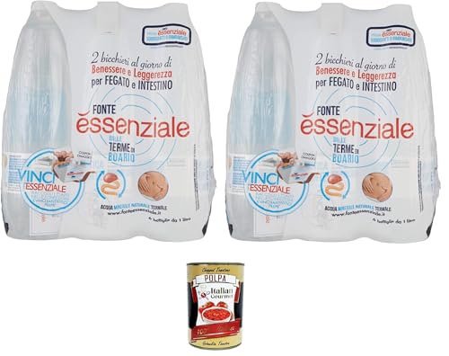 Fonte Essenziale Acqua Minerale Naturale Natürliches Mineralwasser Einweg PET 12x1Lt+Italian Gourmet pelati 400gr Fonte Essenziale Acqua Minerale Naturale Natürliches Mineralwasser Einweg PET 12x1Lt+Italian Gourmet pelati 400gr von Italian Gourmet E.R.