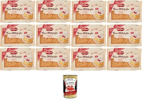Forno Bonomi Base per Millefoglie Basis für Millefeuille 12x300gr + Italian Gourmet polpa 400g Forno Bonomi Base per Millefoglie Basis für Millefeuille 12x300gr + Italian Gourmet polpa 400g von Italian Gourmet E.R.