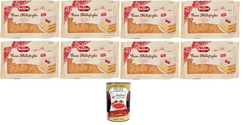 Forno Bonomi Base per Millefoglie Basis für Millefeuille 8x300gr + Italian Gourmet polpa 400g Forno Bonomi Base per Millefoglie Basis für Millefeuille 8x300gr + Italian Gourmet polpa 400g von Italian Gourmet E.R.