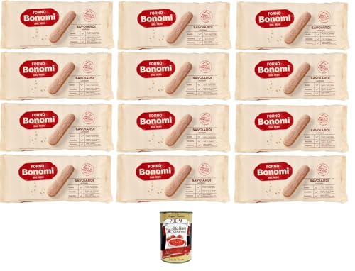 Forno Bonomi- Savoiardi Classici Klassische Löffelbiskuits 12x 200gr + Italian Gourmet polpa 400g Forno Bonomi- Savoiardi Classici Klassische Löffelbiskuits 12x 200gr + Italian Gourmet polpa 400g von Italian Gourmet E.R.