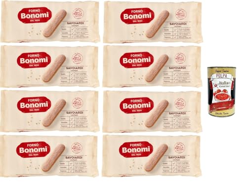 Forno Bonomi- Savoiardi Classici Klassische Löffelbiskuits 8x 200gr + Italian Gourmet polpa 400g Forno Bonomi- Savoiardi Classici Klassische Löffelbiskuits 8x 200gr + Italian Gourmet polpa 400g von Italian Gourmet E.R.