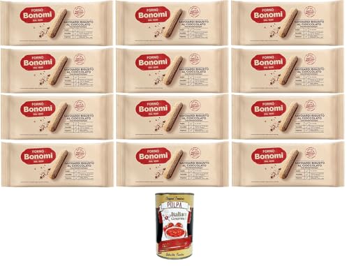 Forno Bonomi- Savoiardi bigusto al cioccolato Keks-Löffelchen mit Schokolade 12x 200gr + Italian Gourmet polpa 400g Forno Bonomi- Savoiardi bigusto al cioccolato Keks-Löffelchen mit Schokolade 12x 200gr + Italian Gourmet polpa 400g von Italian Gourmet E.R.