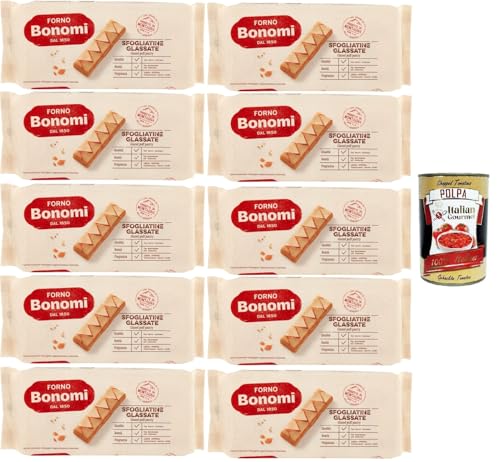 Forno Bonomi Sfogliatine Glassate glasiertes Blätterteiggebäck 10x135gr + Italian Gourmet polpa 400g Forno Bonomi Sfogliatine Glassate glasiertes Blätterteiggebäck 10x135gr + Italian Gourmet polpa 400g von Italian Gourmet E.R.