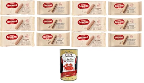Forno Bonomi- Testpaket Savoiardi Classici & bigusto al cioccolato KeksKlassiker & Schokolade im doppelten Geschmack 12x 200gr + Italian Gourmet polpa 400g Forno Bonomi- Testpaket Savoiardi Classici & bigusto al cioccolato KeksKlassiker & Schokolade im doppelten Geschmack 12x 200gr + Italian Gourmet polpa 400g von Italian Gourmet E.R.