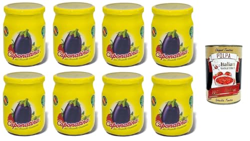 Fratelli Contorno Caponatina di melanzane Auberginen-Caponata 8x540gr + Italian Gourmet polpa 400g Fratelli Contorno Caponatina di melanzane Auberginen-Caponata 8x540gr + Italian Gourmet polpa 400g von Italian Gourmet E.R.