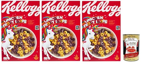 Froot Loops Frühstückscerealien, 3x 375g, Hafer und Mais mit Fruchtgeschmack – ohne künstliche Farb- und Aromastoffe + Italian Gourmet polpa 400g Froot Loops Frühstückscerealien, 3x 375g, Hafer und Mais mit Fruchtgeschmack – ohne künstliche Farb- und Aromastoffe + Italian Gourmet polpa 400g von Italian Gourmet E.R.