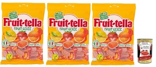 Fruittella Gelée, Gummiband, geschmack, mit Fruchtsaft, Gluten -frei, 3x 180g + Italian Gourmet polpa 400g Fruittella Gelée, Gummiband, geschmack, mit Fruchtsaft, Gluten -frei, 3x 180g + Italian Gourmet polpa 400g von Italian Gourmet E.R.