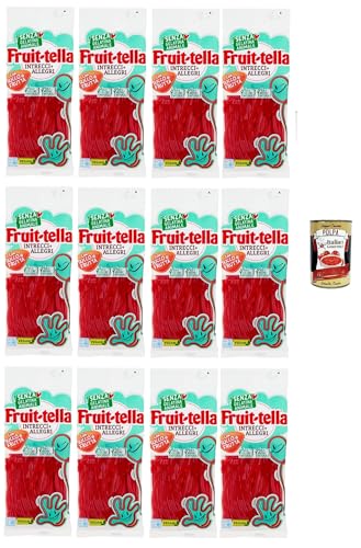 Fruittella Intrecci + Allegri Caramelle Morbide alla Fragola, Weiche Erdbeer Süßigkeiten 12x 125g + Italian Gourmet polpa 400g Fruittella Intrecci + Allegri Caramelle Morbide alla Fragola, Weiche Erdbeer Süßigkeiten 12x 125g + Italian Gourmet polpa 400g von Italian Gourmet E.R.