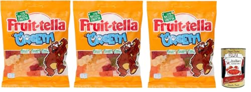 Fruittella Orsetti, Caramelle Gommose, Probieren Sie verschiedene Früchte mit Fruchtsaft, glutenfrei, 3x 175g, um immer mit Ihnen zu tragen + Italian Gourmet polpa 400g Fruittella Orsetti, Caramelle Gommose, Probieren Sie verschiedene Früchte mit Fruchtsaft, glutenfrei, 3x 175g, um immer mit Ihnen zu tragen + Italian Gourmet polpa 400g von Italian Gourmet E.R.