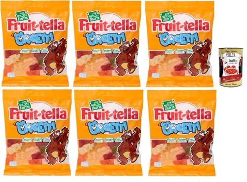 Fruittella Orsetti, Caramelle Gommose, Probieren Sie verschiedene Früchte mit Fruchtsaft, glutenfrei, 6x 175g, um immer mit Ihnen zu tragen + Italian Gourmet polpa 400g Fruittella Orsetti, Caramelle Gommose, Probieren Sie verschiedene Früchte mit Fruchtsaft, glutenfrei, 6x 175g, um immer mit Ihnen zu tragen + Italian Gourmet polpa 400g von Italian Gourmet E.R.