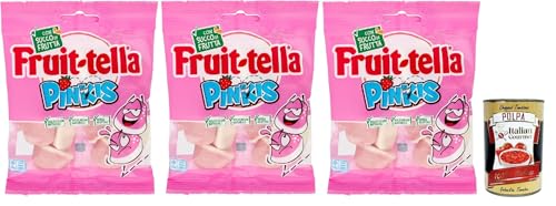 Fruittella Pinkis, Caramelle gommose con succo di frutta e aromi naturali, Gummiband mit Fruchtsaft und natürlichen Aromen, 3x 90g + Italian Gourmet polpa 400g Fruittella Pinkis, Caramelle gommose con succo di frutta e aromi naturali, Gummiband mit Fruchtsaft und natürlichen Aromen, 3x 90g + Italian Gourmet polpa 400g von Italian Gourmet E.R.