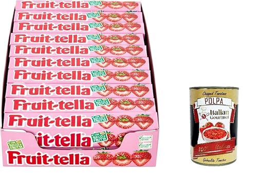 Fruittella Stick Erdbeere 85gr Packung mit 20 Stück+ Italian Gourmet polpa 400g Fruittella Stick Erdbeere 85gr Packung mit 20 Stück+ Italian Gourmet polpa 400g von Italian Gourmet E.R.