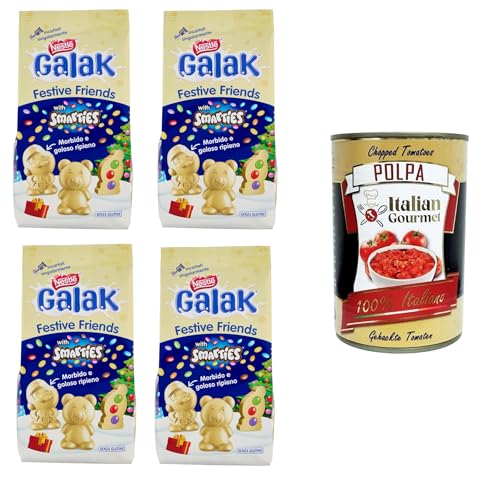 GALAK Festive Friends weiße Schokoladenfiguren mit Smarties-Beutel 4x147 g+ Italian Gourmet polpa 400g GALAK Festive Friends weiße Schokoladenfiguren mit Smarties-Beutel 4x147 g+ Italian Gourmet polpa 400g von Italian Gourmet E.R.
