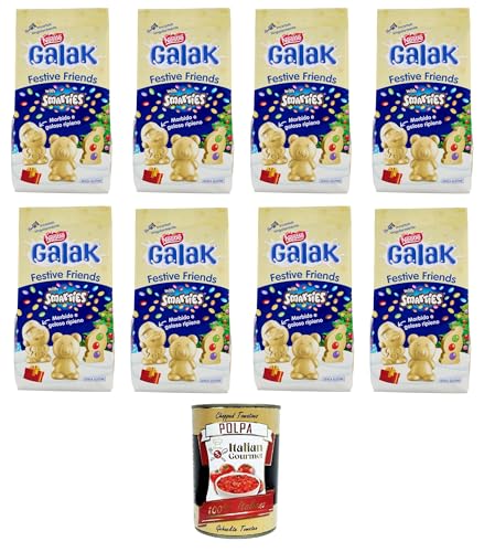 GALAK Festive Friends weiße Schokoladenfiguren mit Smarties-Beutel 8x147 g+ Italian Gourmet polpa 400g GALAK Festive Friends weiße Schokoladenfiguren mit Smarties-Beutel 8x147 g+ Italian Gourmet polpa 400g von Italian Gourmet E.R.
