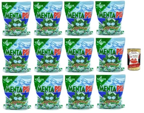 GIULIA Mentapiù Original Caramelle alla menta, Münzbonbons, lollies Süßigkeiten 12x 300g + Italian Gourmet polpa 400g GIULIA Mentapiù Original Caramelle alla menta, Münzbonbons, lollies Süßigkeiten 12x 300g + Italian Gourmet polpa 400g von Italian Gourmet E.R.