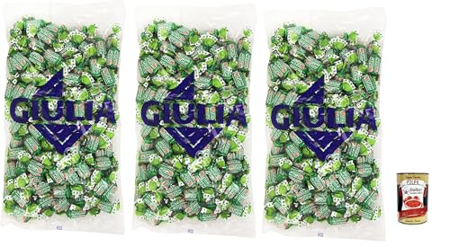 GIULIA Mentapiù Original Caramelle alla menta, Münzbonbons, lollies Süßigkeiten 3x 1000g + Italian Gourmet polpa 400g GIULIA Mentapiù Original Caramelle alla menta, Münzbonbons, lollies Süßigkeiten 3x 1000g + Italian Gourmet polpa 400g von Italian Gourmet E.R.