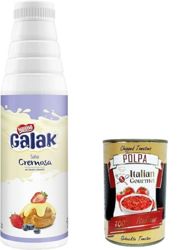 Galak Topping cioccolato bianco salsa cremosa Glutenfree Topping weiße Schokoladen-Cremesauce Glutenfrei 1 kg + Italian Gourmet polpa 400g Galak Topping cioccolato bianco salsa cremosa Glutenfree Topping weiße Schokoladen-Cremesauce Glutenfrei 1 kg + Italian Gourmet polpa 400g von Italian Gourmet E.R.