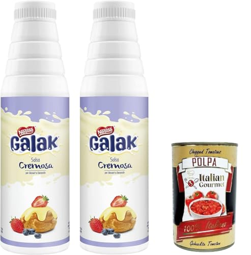 Galak Topping cioccolato bianco salsa cremosa Glutenfree Topping weiße Schokoladen-Cremesauce Glutenfrei 2x 1 kg + Italian Gourmet polpa 400g Galak Topping cioccolato bianco salsa cremosa Glutenfree Topping weiße Schokoladen-Cremesauce Glutenfrei 2x 1 kg + Italian Gourmet polpa 400g von Italian Gourmet E.R.