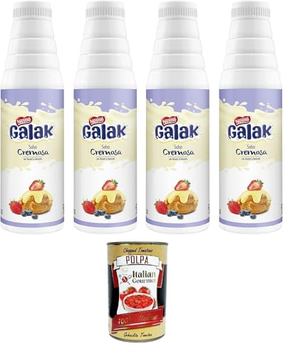 Galak Topping cioccolato bianco salsa cremosa Glutenfree Topping weiße Schokoladen-Cremesauce Glutenfrei 4 x 1 kg + Italian Gourmet polpa 400g Galak Topping cioccolato bianco salsa cremosa Glutenfree Topping weiße Schokoladen-Cremesauce Glutenfrei 4 x 1 kg + Italian Gourmet polpa 400g von Italian Gourmet E.R.
