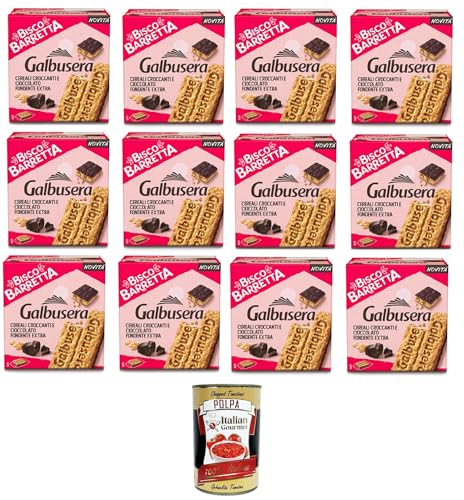 Galbusera Bisco barretta cereali e cioccolato fondente Bisco Müsliriegel und dunkle Schokolade 12x230g+ Italian Gourmet polpa 400g Galbusera Bisco barretta cereali e cioccolato fondente Bisco Müsliriegel und dunkle Schokolade 12x230g+ Italian Gourmet polpa 400g von Italian Gourmet E.R.