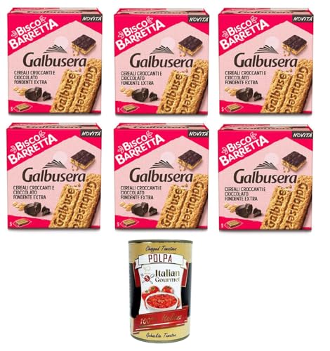 Galbusera Bisco barretta cereali e cioccolato fondente Bisco Müsliriegel und dunkle Schokolade 6x230g+ Italian Gourmet polpa 400g Galbusera Bisco barretta cereali e cioccolato fondente Bisco Müsliriegel und dunkle Schokolade 6x230g+ Italian Gourmet polpa 400g von Italian Gourmet E.R.